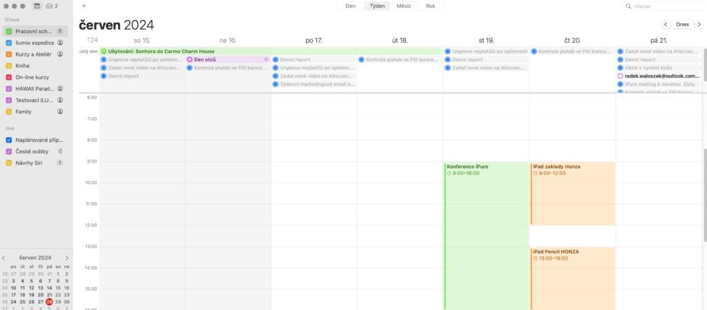 Organizace času s Apple Kalendářem - 27. 08. 2026