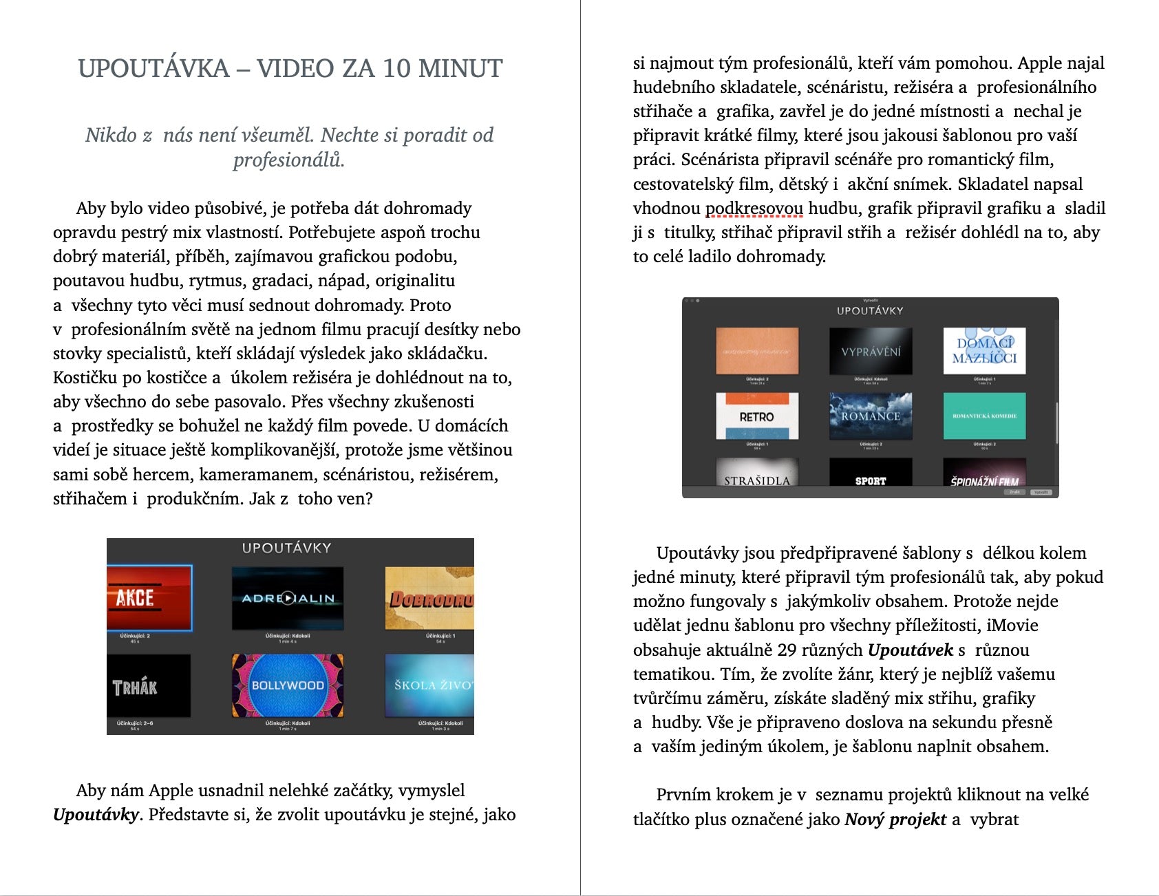 Jak na iMovie 2026/2027 – ekniha