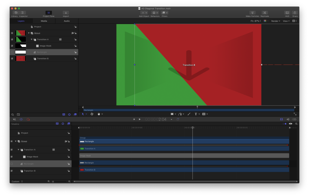 Final Cut Pro: Animace objektů a titulků v Motion - individuální